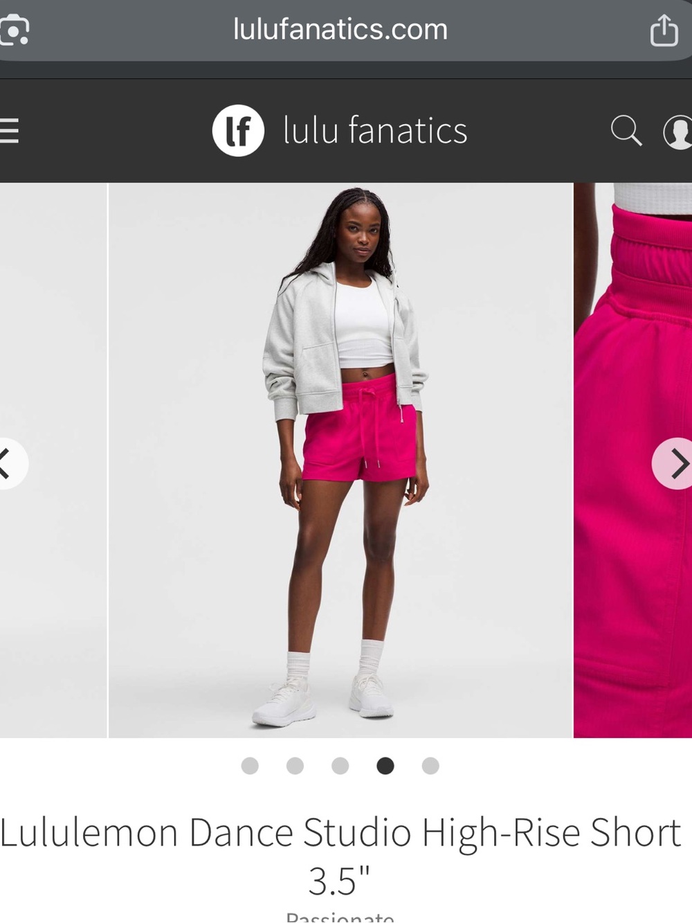 lululemon athletica High-Rise Dance Studio Shorts - Passionate Pink
